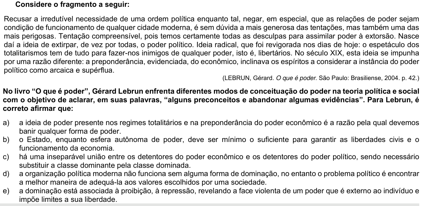 Questão 60 no caderno Fase única da UFPR 2022