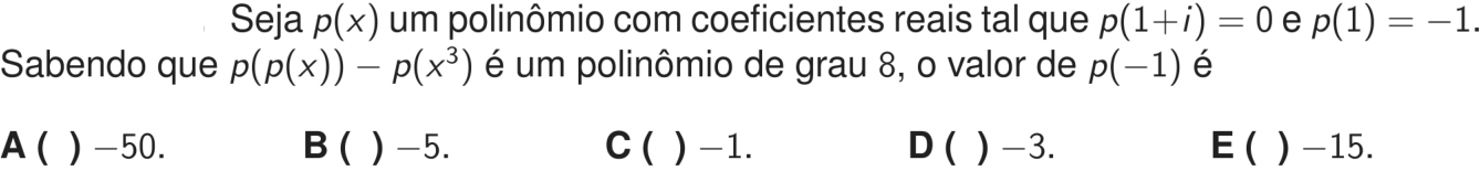 Questão 10 no caderno 1ª fase do ITA 2027
