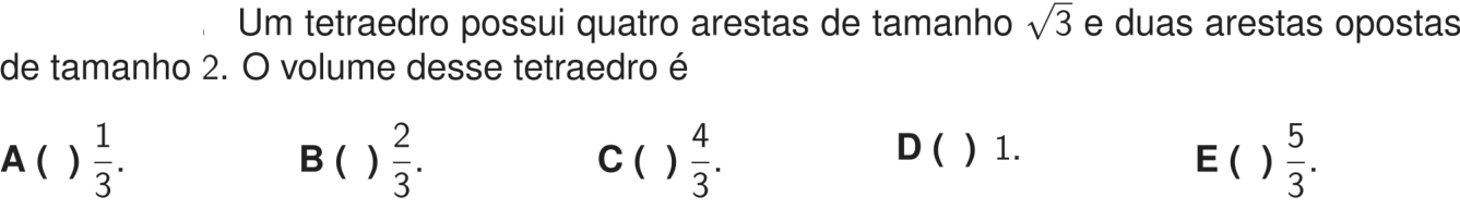 Questão 11 no caderno 1ª fase do ITA 2027