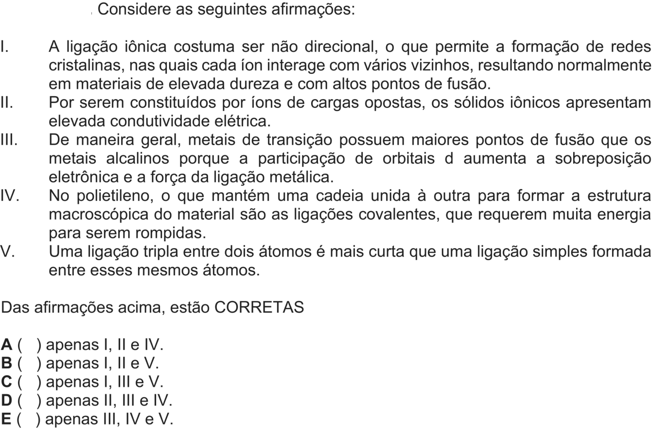 Questão 31 no caderno 1ª fase do ITA 2027