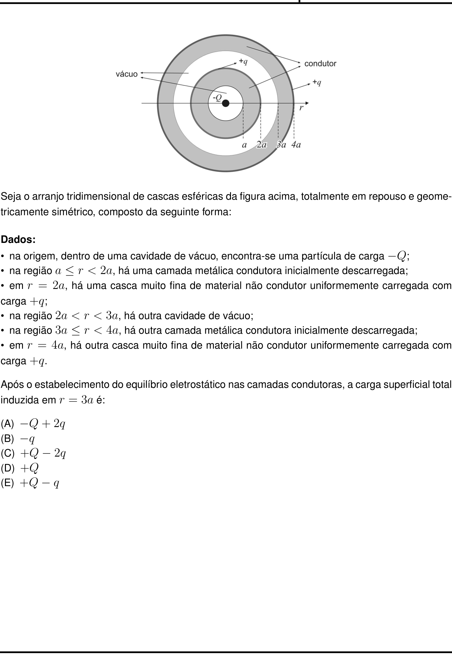 Questão 20 no caderno Prova objetiva do IME 2027