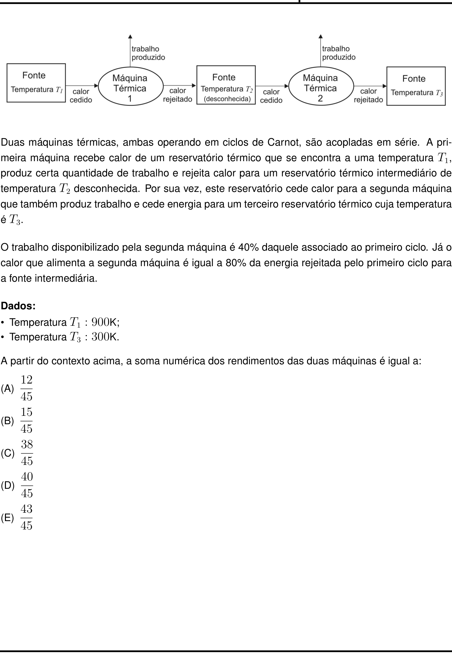Questão 23 no caderno Prova objetiva do IME 2027
