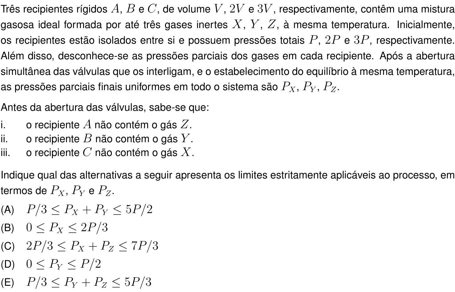 Questão 40 no caderno Prova objetiva do IME 2027