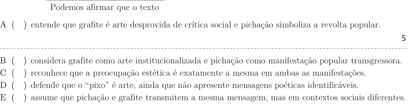 Questão 13 no caderno 1ª fase do ITA 2019