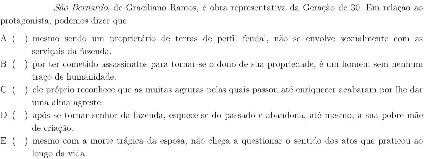 Questão 23 no caderno 1ª fase do ITA 2019