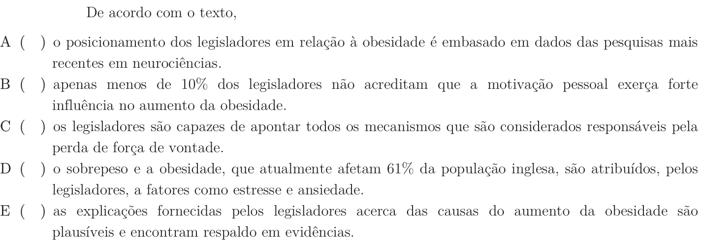 Questão 27 no caderno 1ª fase do ITA 2019