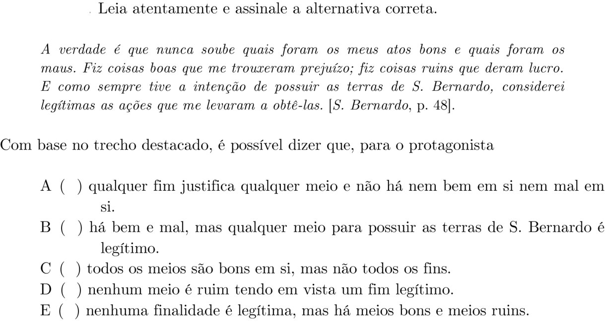 Questão 17 no caderno 1ª fase do ITA 2020