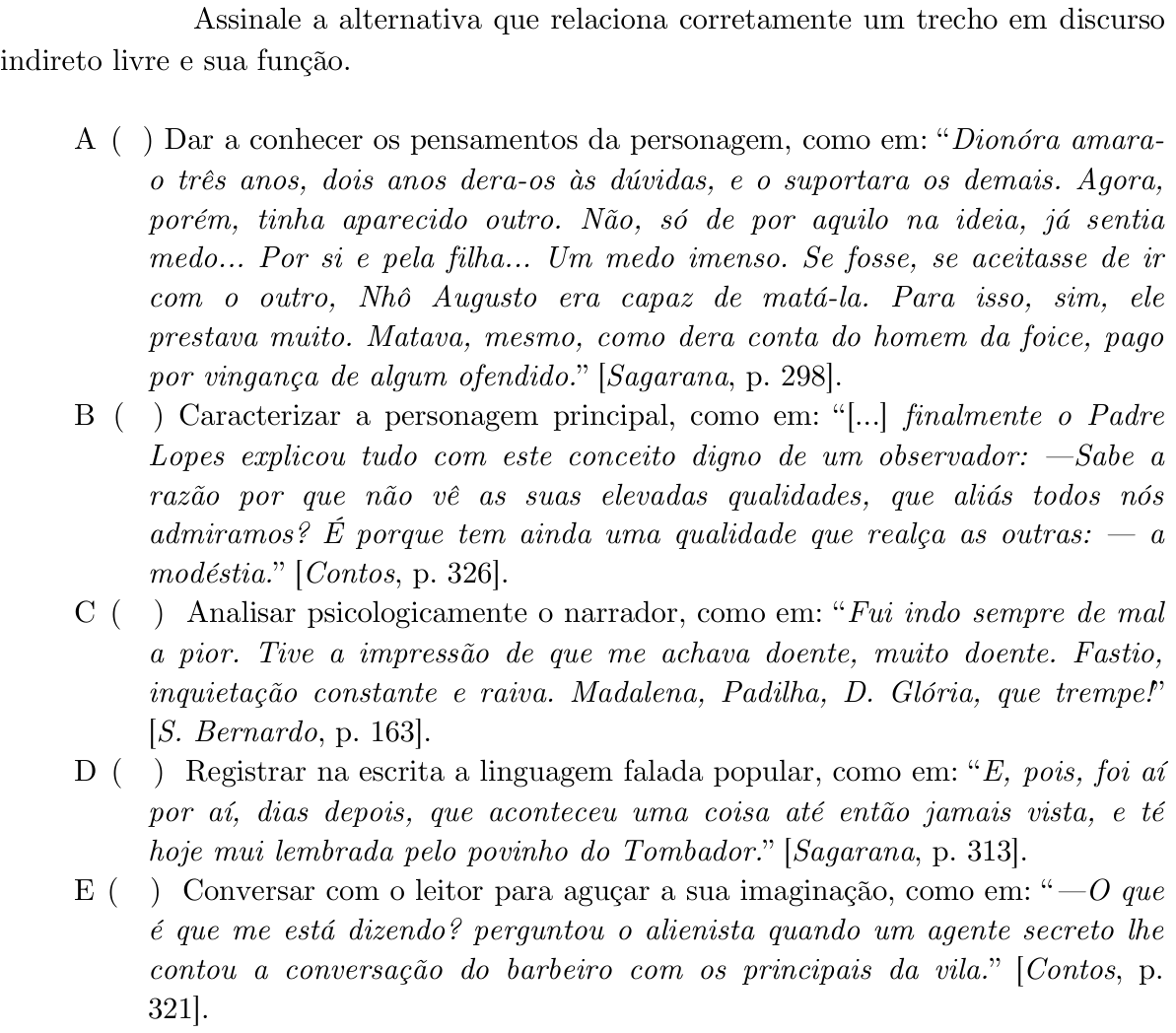 Questão 24 no caderno 1ª fase do ITA 2020