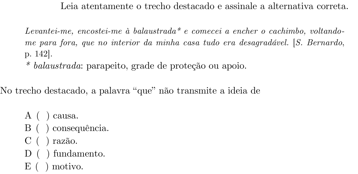 Questão 27 no caderno 1ª fase do ITA 2020