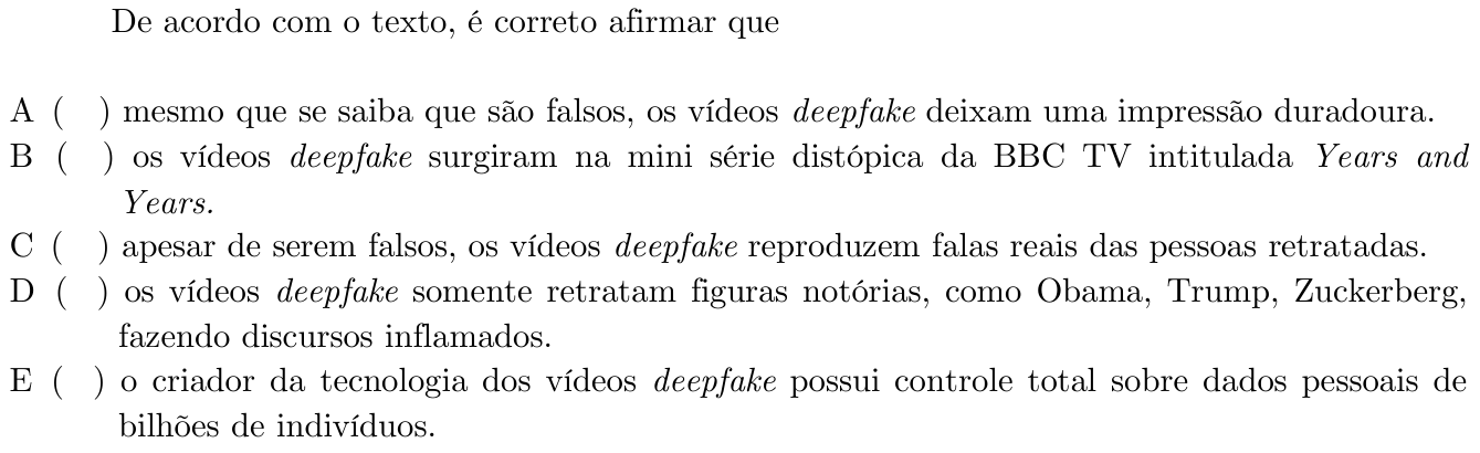 Questão 36 no caderno 1ª fase do ITA 2020