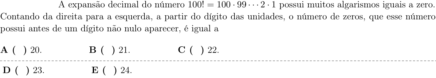 Questão 49 no caderno 1ª fase do ITA 2020
