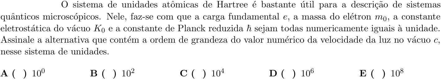 Questão 1 no caderno 1ª fase do ITA 2021