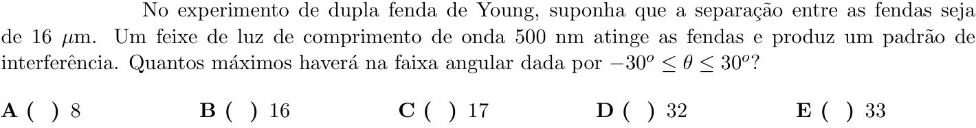 Questão 10 no caderno 1ª fase do ITA 2021