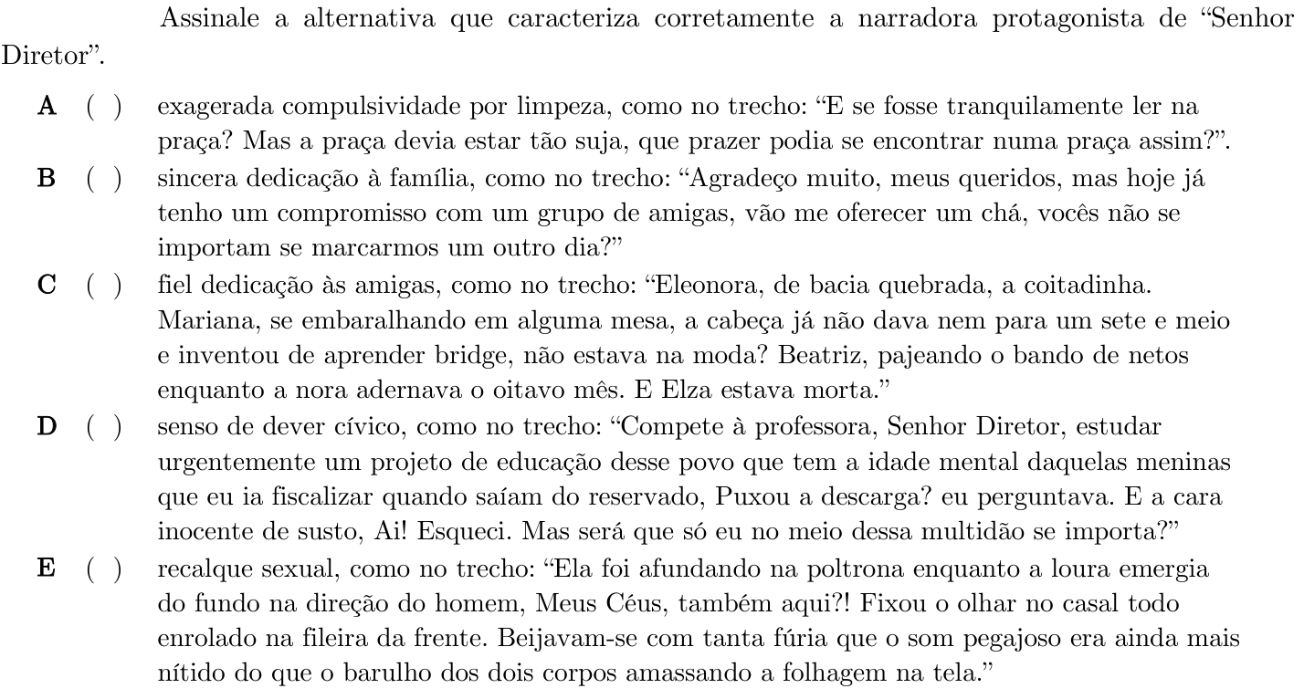 Questão 20 no caderno 1ª fase do ITA 2021