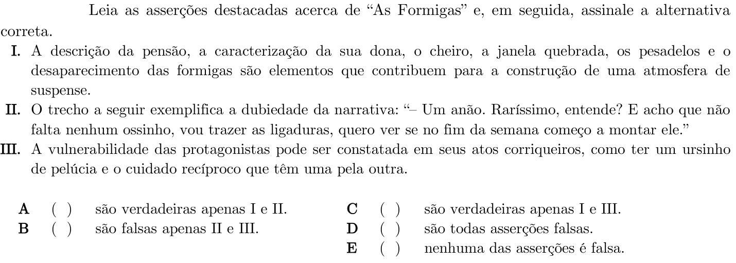 Questão 26 no caderno 1ª fase do ITA 2021