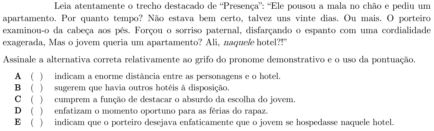 Questão 28 no caderno 1ª fase do ITA 2021