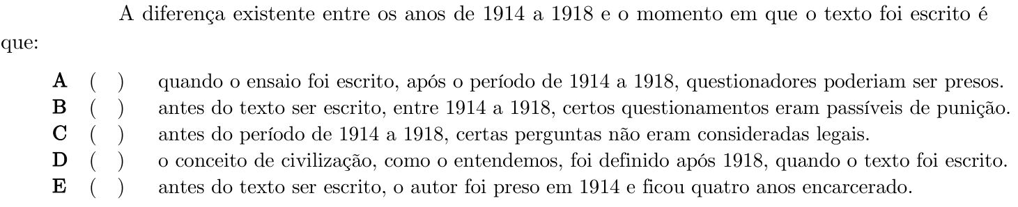 Questão 31 no caderno 1ª fase do ITA 2021