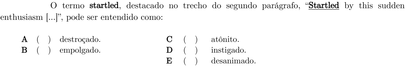 Questão 32 no caderno 1ª fase do ITA 2021
