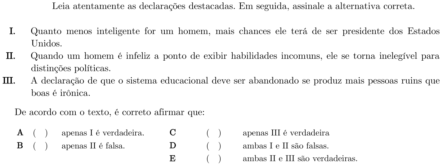 Questão 34 no caderno 1ª fase do ITA 2021