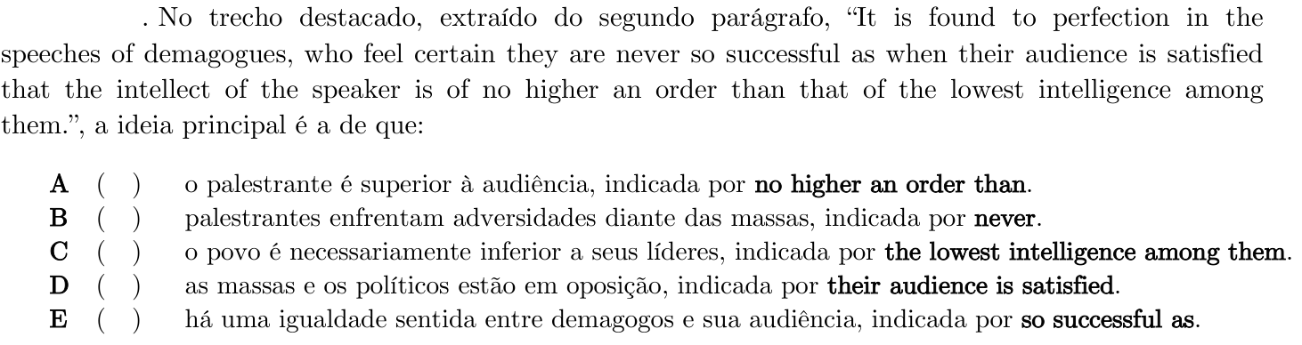 Questão 35 no caderno 1ª fase do ITA 2021