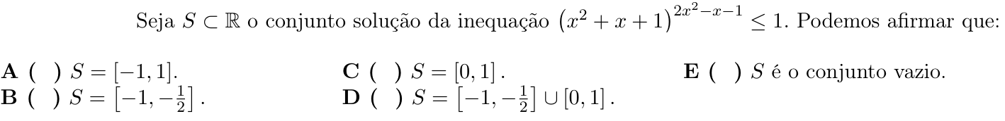 Questão 42 no caderno 1ª fase do ITA 2021