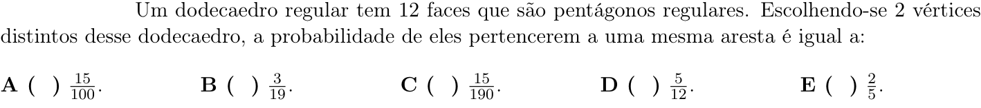 Questão 52 no caderno 1ª fase do ITA 2021
