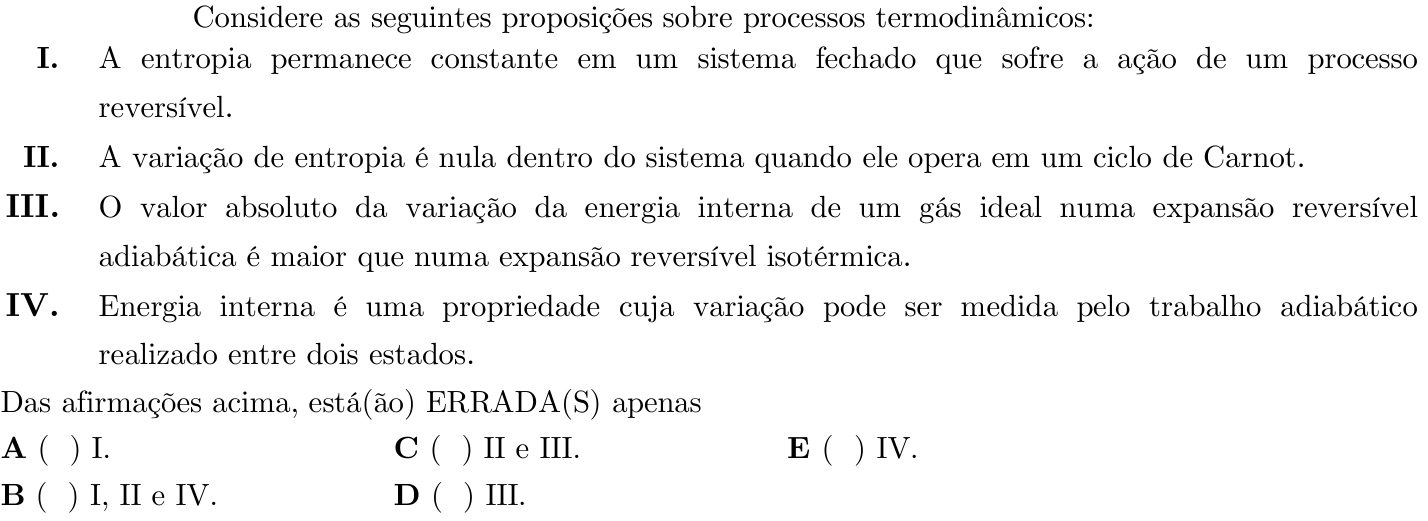Questão 63 no caderno 1ª fase do ITA 2021