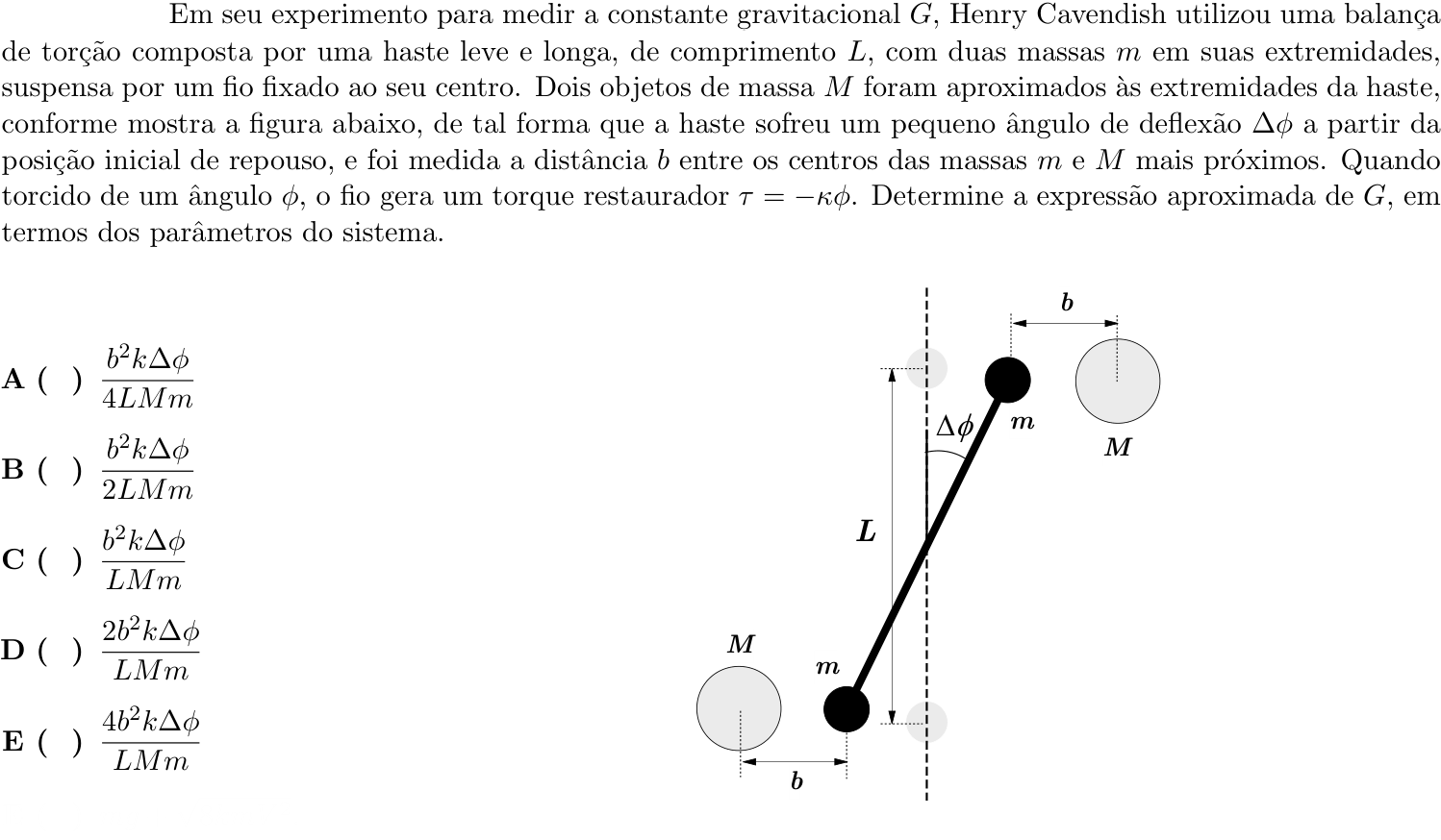 Questão 5 no caderno 1ª fase do ITA 2022