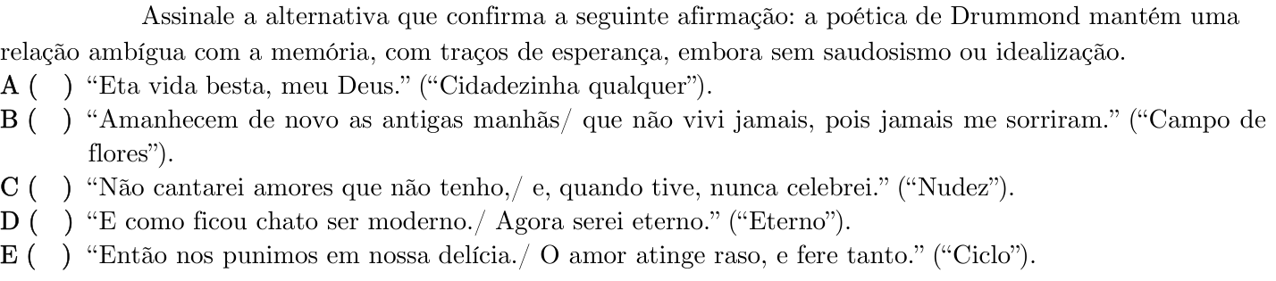 Questão 22 no caderno 1ª fase do ITA 2022