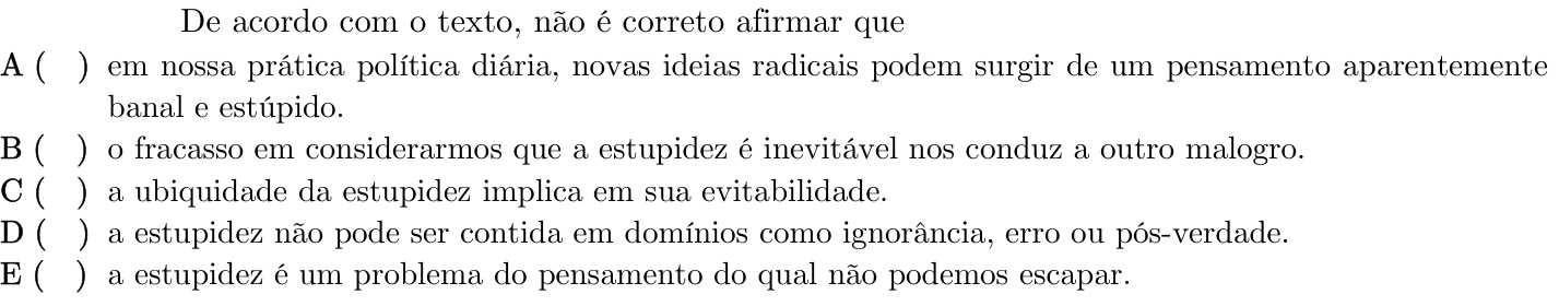 Questão 31 no caderno 1ª fase do ITA 2022