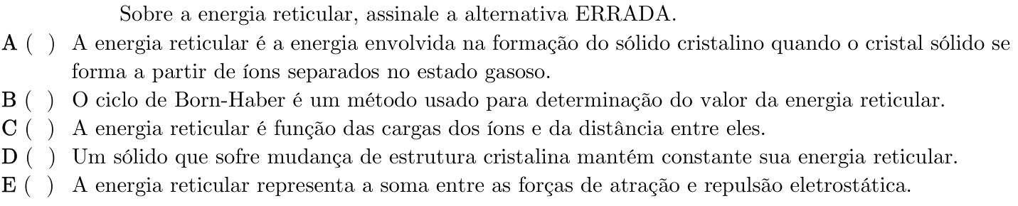 Questão 57 no caderno 1ª fase do ITA 2022