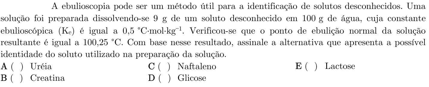 Questão 60 no caderno 1ª fase do ITA 2022