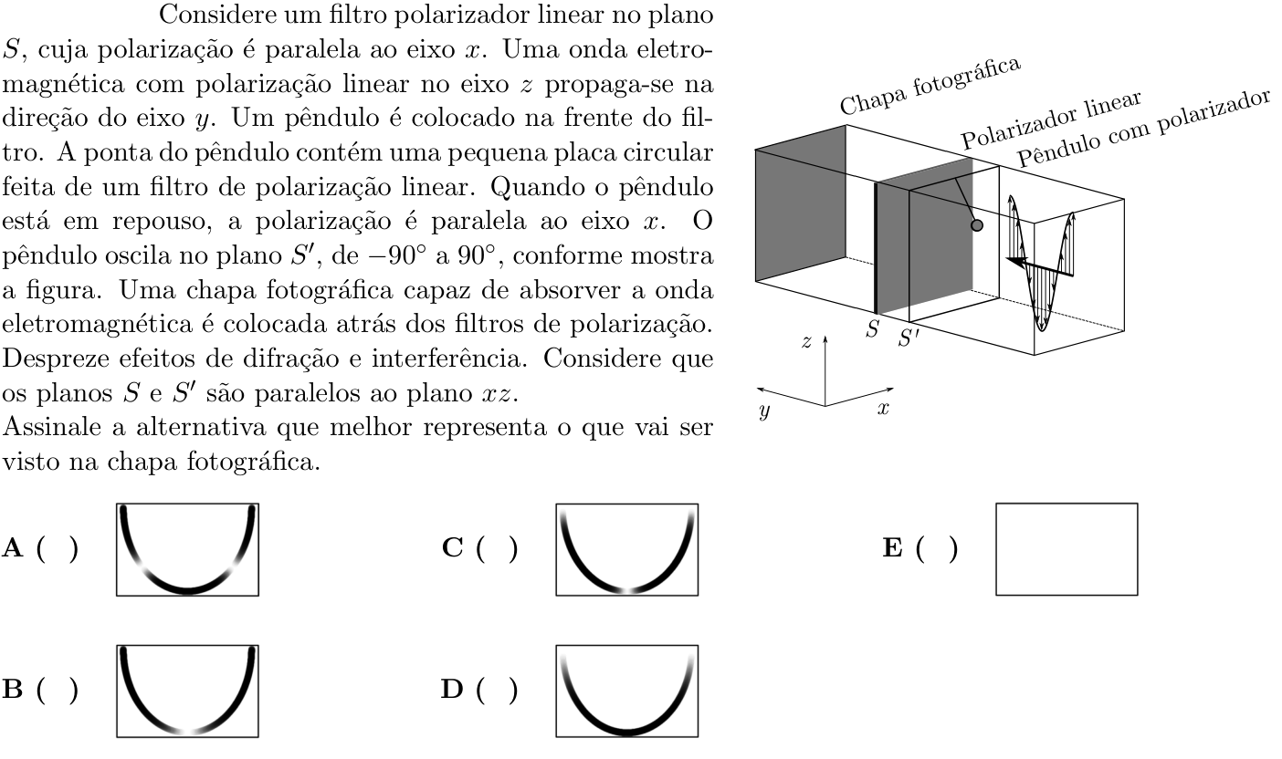 Questão 8 no caderno 1ª fase do ITA 2023