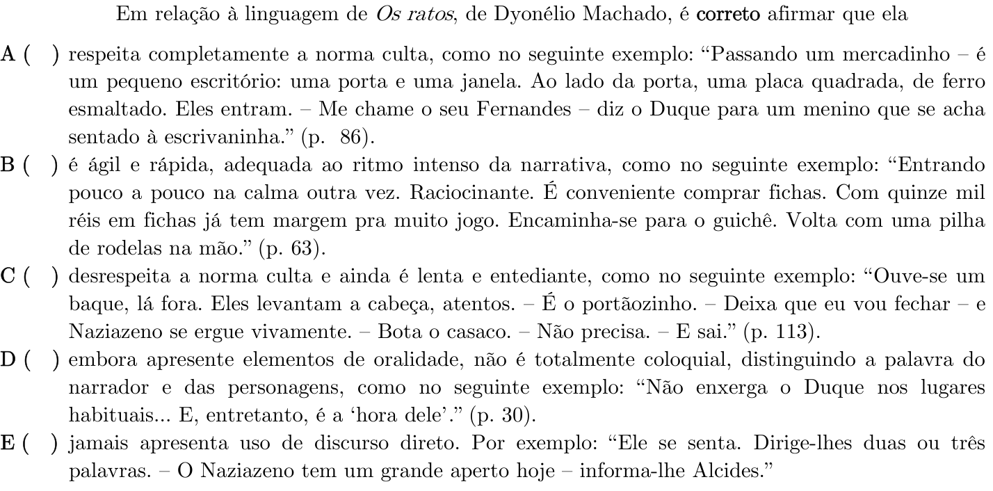 Questão 14 no caderno 1ª fase do ITA 2023