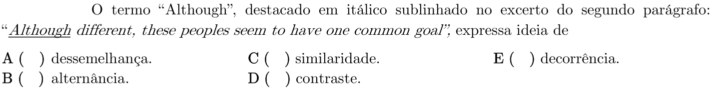Questão 27 no caderno 1ª fase do ITA 2023