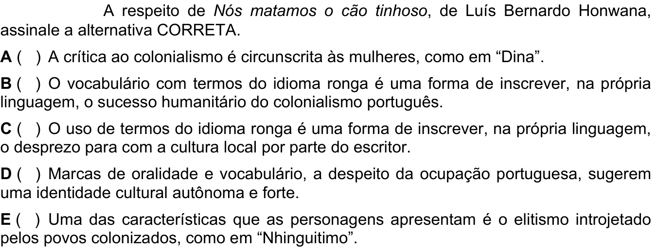 Questão 14 no caderno 1ª fase do ITA 2024