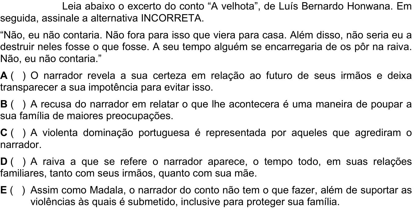 Questão 15 no caderno 1ª fase do ITA 2024
