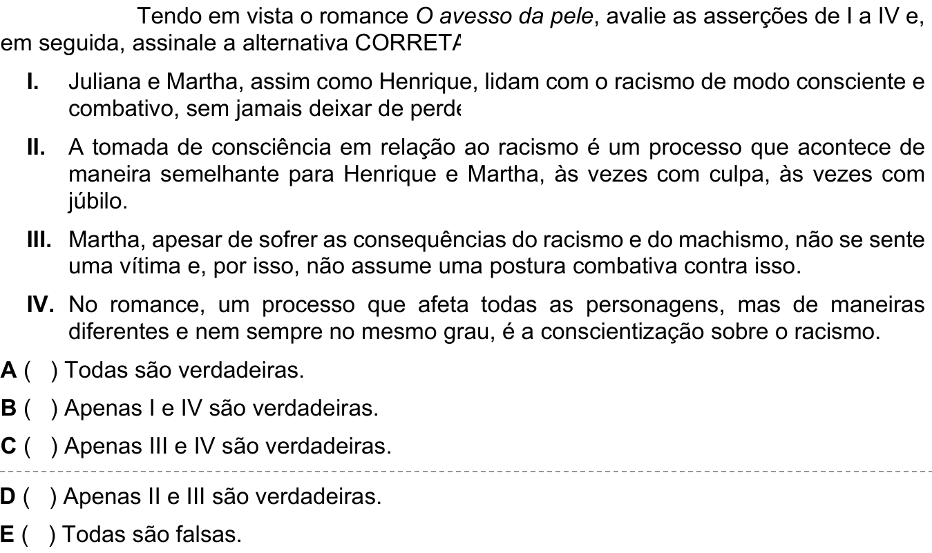 Questão 20 no caderno 1ª fase do ITA 2024