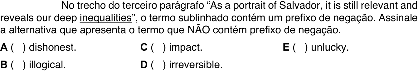 Questão 28 no caderno 1ª fase do ITA 2024