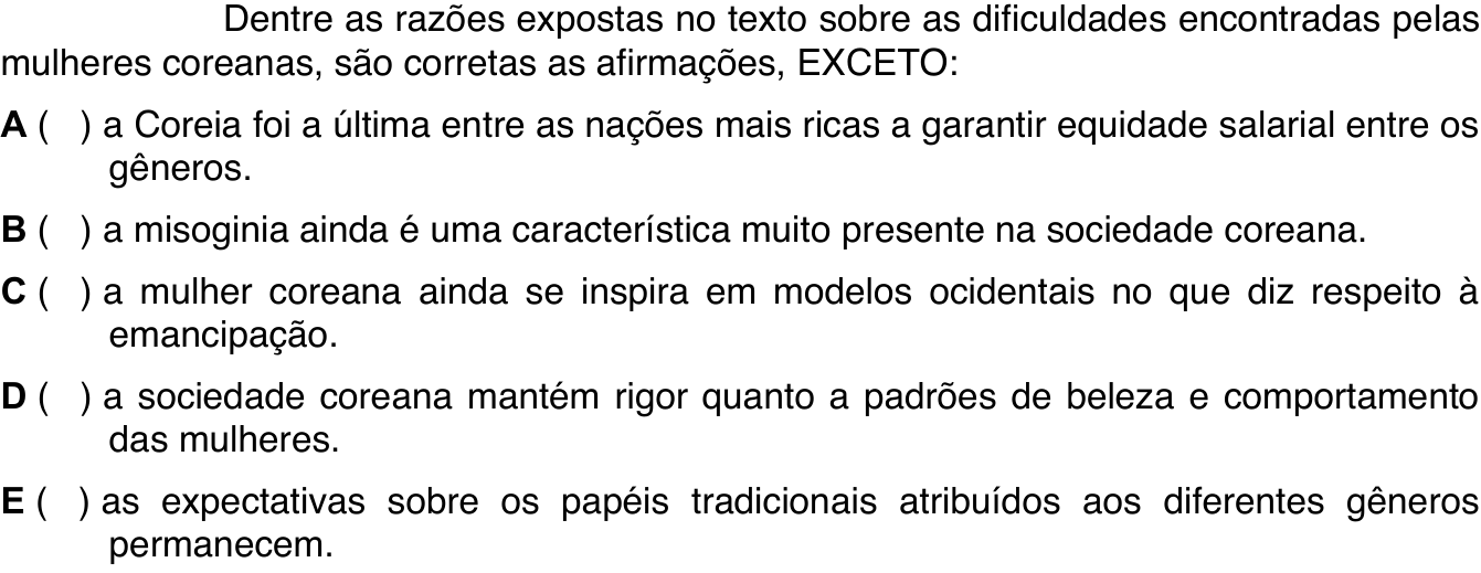 Questão 35 no caderno 1ª fase do ITA 2024