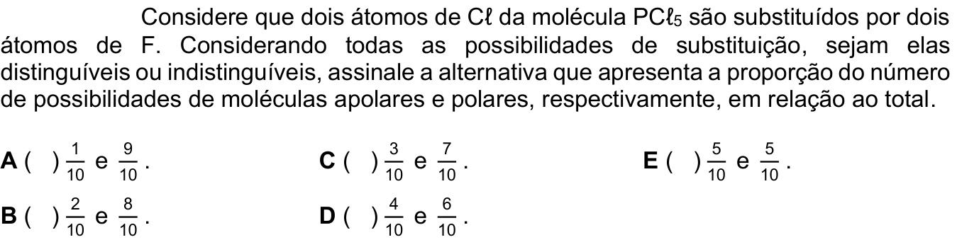 Questão 32 no caderno 1ª fase do ITA 2025