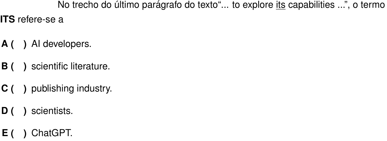 Questão 48 no caderno 1ª fase do ITA 2025