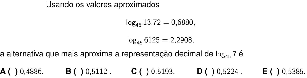 Questão 2 no caderno 1ª fase do ITA 2026