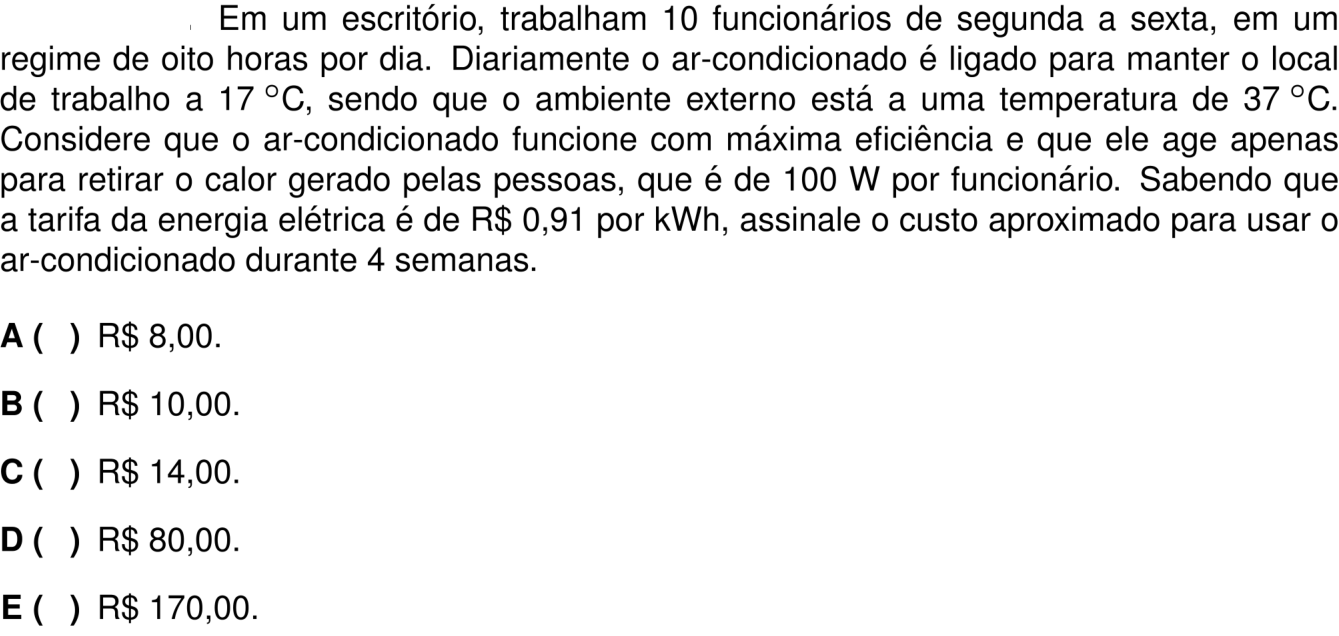 Questão 19 no caderno 1ª fase do ITA 2026
