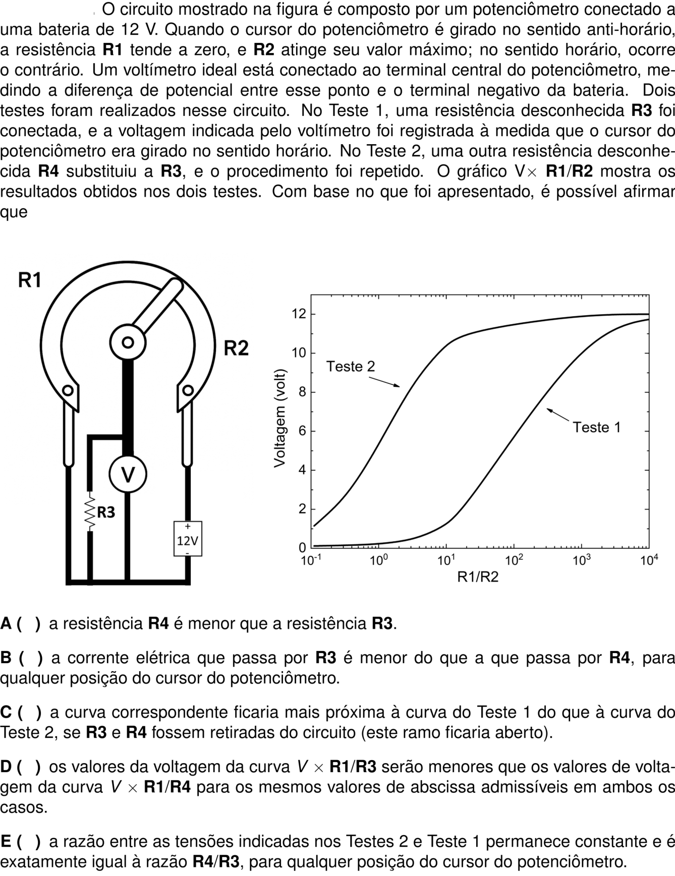 Questão 21 no caderno 1ª fase do ITA 2026