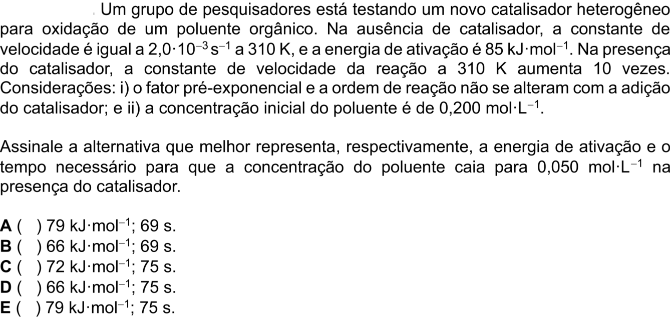Questão 25 no caderno 1ª fase do ITA 2026