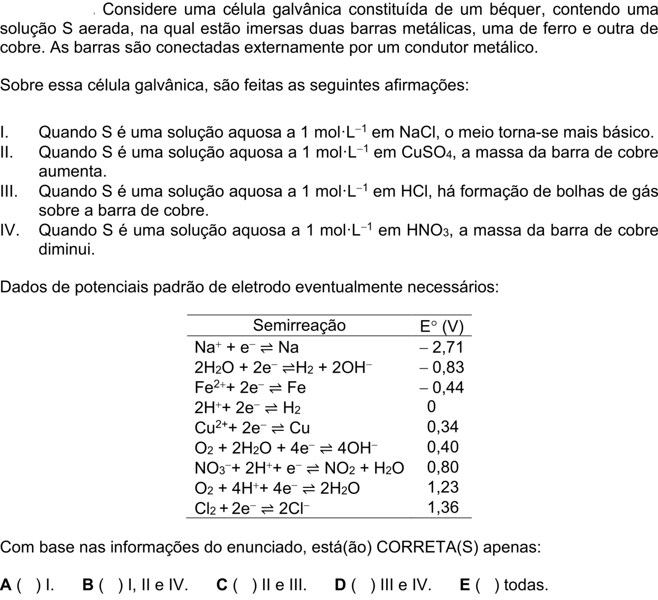 Questão 29 no caderno 1ª fase do ITA 2026