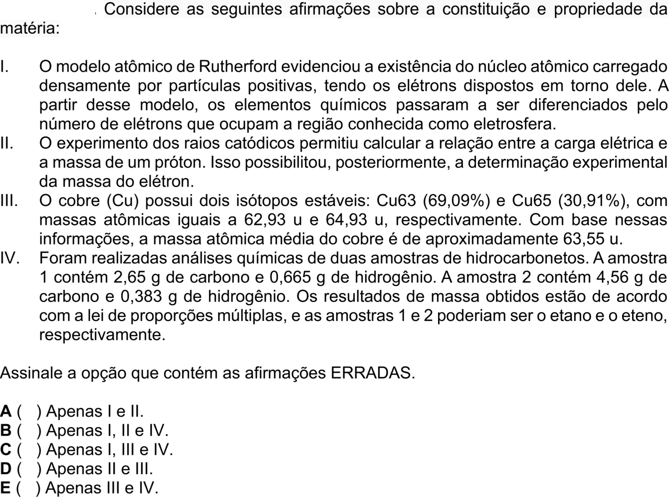 Questão 33 no caderno 1ª fase do ITA 2026