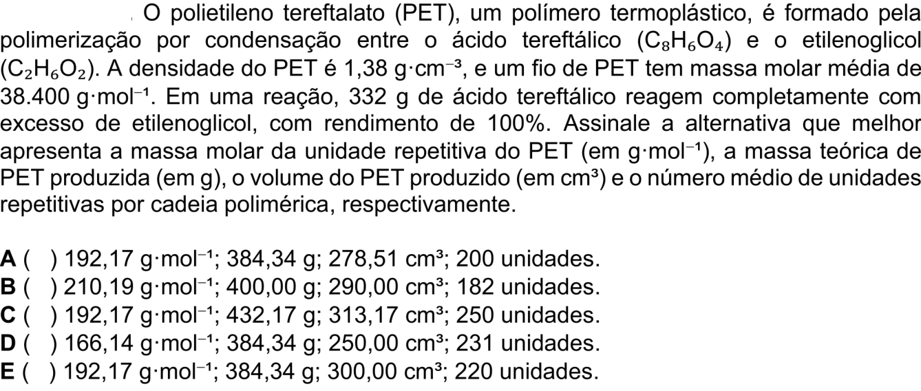 Questão 35 no caderno 1ª fase do ITA 2026