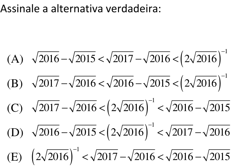 Questão 1 no caderno Prova objetiva do IME 2017